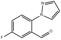 5-FLUORO-2-PYRAZOL-1-YL-BENZALDEHYDE Struktur