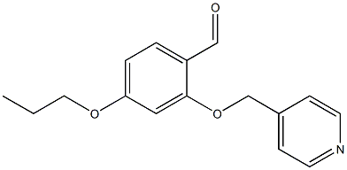 4-PROPOXY-2-(PYRIDIN-4-YLMETHOXY)BENZALDEHYDE Struktur