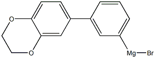 3-[3,4-(ETHYLENEDIOXY)PHENYL]PHENYLMAGNESIUM BROMIDE Struktur