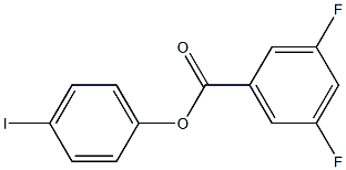 4-IODOPHENYL 3,5-DIFLUOROBENZOATE Struktur