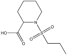 1-(PROPYLSULFONYL)PIPERIDINE-2-CARBOXYLIC ACID Struktur