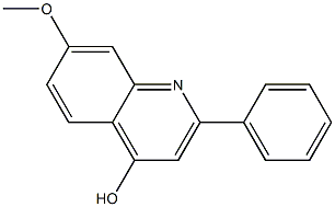 4-HYDROXY-7-METHOXY-2-PHENYL QUINOLINE Struktur