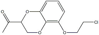 1-[5-(2-CHLORO-ETHOXY)-2,3-DIHYDRO-BENZO[1,4]DIOXIN-2-YL]-ETHANONE Struktur