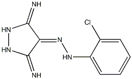 3,5-DIIMINOPYRAZOLIDIN-4-ONE (2-CHLOROPHENYL)HYDRAZONE Struktur