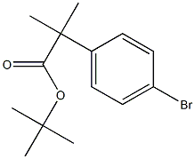 TERT-BUTYL 2-(4-BROMOPHENYL)-2-METHYLPROPIONATE Struktur