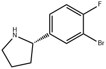 (2S)-2-(3-BROMO-4-FLUOROPHENYL)PYRROLIDINE Struktur