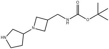 (1-PYRROLIDIN-3-YL-AZETIDIN-3-YLMETHYL)-CARBAMIC ACID TERT-BUTYL ESTER Struktur