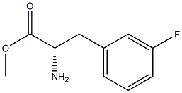 METHYL (2S)-2-AMINO-3-(3-FLUOROPHENYL)PROPANOATE Struktur