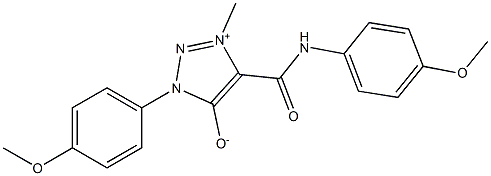 1-(4-METHOXYPHENYL)-4-{[(4-METHOXYPHENYL)AMINO]CARBONYL}-3-METHYL-1H-1,2,3-TRIAZOL-3-IUM-5-OLATE Struktur