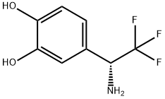 4-((1R)-1-AMINO-2,2,2-TRIFLUOROETHYL)BENZENE-1,2-DIOL Struktur