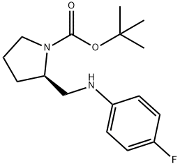 (R)-1-BOC-2-[(4-FLUORO-PHENYLAMINO)-METHYL]-PYRROLIDINE Struktur