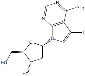 7-DEAZA-7-IODO-2'-DEOXYADENOSINE Struktur