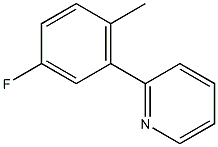 2-(3-FLUORO-6-METHYLPHENYL)PYRIDINE Struktur