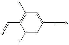 3,5-DIFLUORO-4-FORMYLBENZONITRILE Struktur