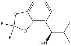 (1R)-1-(2,2-DIFLUOROBENZO[D]1,3-DIOXOLEN-4-YL)-2-METHYLPROPYLAMINE Struktur