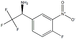 (1S)-2,2,2-TRIFLUORO-1-(4-FLUORO-3-NITROPHENYL)ETHYLAMINE Struktur