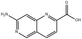 7-AMINO-1,6-NAPHTHYRIDINE-2-CARBOXYLIC ACID Struktur