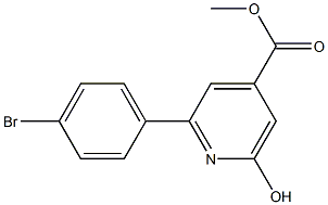 METHYL 2-(4-BROMOPHENYL)-6-HYDROXYPYRIDINE-4-CARBOXYLATE Struktur