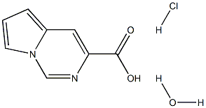 PYRROLO[1,2-C]PYRIMIDINE-3-CARBOXYLIC ACID HYDROCHLORIDE HYDRATE Struktur