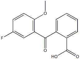 2-(3-フルオロ-6-メトキシベンゾイル)安息香酸 化學(xué)構(gòu)造式