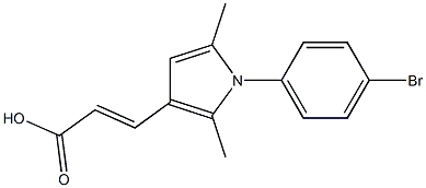 (2E)-3-[1-(4-BROMOPHENYL)-2,5-DIMETHYL-1H-PYRROL-3-YL]ACRYLIC ACID Struktur