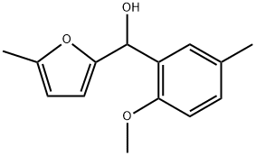 2-メトキシ-5-メチルフェニル-(5-メチル-2-フリル)メタノール 化學構(gòu)造式