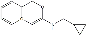 2H,3H-BENZO[3,4-E]1,4-DIOXIN-6-YL(1R)CYCLOPROPYLMETHYLAMINE Struktur