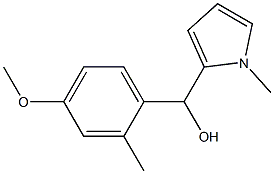 4-METHOXY-2-METHYLPHENYL-(1-METHYL-2-PYRROLYL)METHANOL Struktur