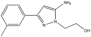 2-[5-AMINO-3-(3-METHYLPHENYL)-1H-PYRAZOL-1-YL]ETHANOL Struktur