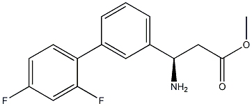 METHYL (3R)-3-AMINO-3-[3-(2,4-DIFLUOROPHENYL)PHENYL]PROPANOATE Struktur