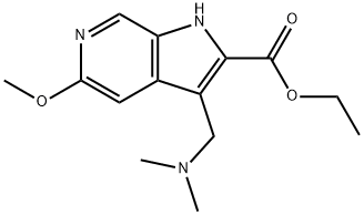 ETHYL 3-((DIMETHYLAMINO)METHYL)-5-METHOXY-1H-PYRROLO[2,3-C]PYRIDINE-2-CARBOXYLATE price.