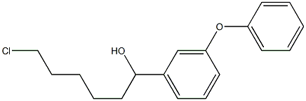 6-CHLORO-1-(3-PHENOXYPHENYL)-1-HEXANOL Struktur