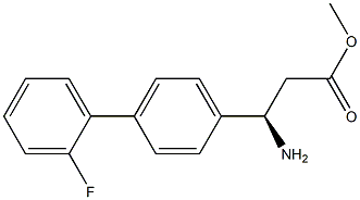 METHYL (3R)-3-AMINO-3-[4-(2-FLUOROPHENYL)PHENYL]PROPANOATE Struktur