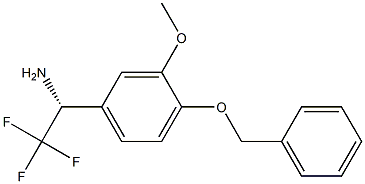 (1R)-2,2,2-TRIFLUORO-1-[3-METHOXY-4-(PHENYLMETHOXY)PHENYL]ETHYLAMINE Struktur