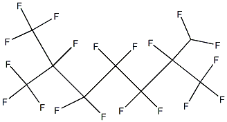 1H-PERFLUORO-2,6-DIMETHYLHEPTANE Struktur