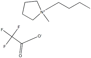 1-BUTYL-1-METHYLPYRROLIDINIUM TRIFLUOROACETATE Struktur