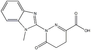 1-(1-METHYL-1H-BENZIMIDAZOL-2-YL)-6-OXO-1,4,5,6-TETRAHYDROPYRIDAZINE-3-CARBOXYLIC ACID Struktur