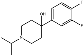 4-(3,4-DIFLUOROPHENYL)-4-HYDROXY-1-ISOPROPYLPIPERIDINE Struktur