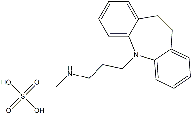 [3-(10,11-DIHYDRO-DIBENZO[B,F]AZEPIN-5-YL)-PROPYL]-METHYL-AMINE, SULFURIC ACID Struktur