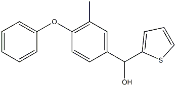 5-METHYL-2-THIENYL-(4-PHENOXYPHENYL)METHANOL Struktur