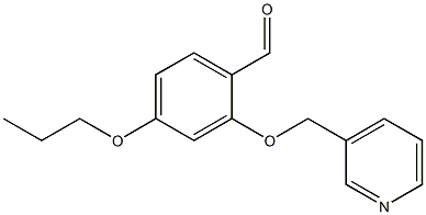 4-PROPOXY-2-(PYRIDIN-3-YLMETHOXY)BENZALDEHYDE Struktur