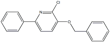 3-BENZYLOXY-2-CHLORO-6-PHENYLPYRIDINE Struktur