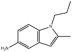 2-METHYL-1-PROPYL-1H-INDOL-5-YLAMINE Struktur