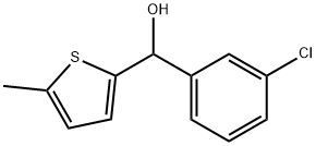 3-CHLOROPHENYL-(5-METHYL-2-THIENYL)METHANOL Struktur