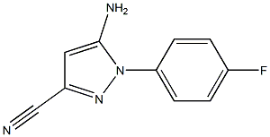 5-AMINO-1-(4-FLUOROPHENYL)-1H-PYRAZOLE-3-CARBONITRILE Struktur