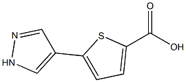 5-(1H-PYRAZOL-4-YL)THIOPHENE-2-CARBOXYLIC ACID Struktur