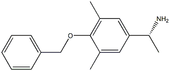 (1R)-1-[3,5-DIMETHYL-4-(PHENYLMETHOXY)PHENYL]ETHYLAMINE Struktur