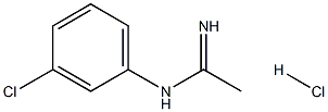 N-(3-CHLORO-PHENYL)-ACETAMIDINE HYDROCHLORIDE Struktur