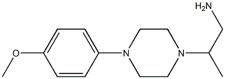 2-[4-(4-METHOXYPHENYL)PIPERAZIN-1-YL]PROPAN-1-AMINE Struktur