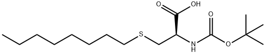 BOC-CYS(OCTYL)-OH Struktur